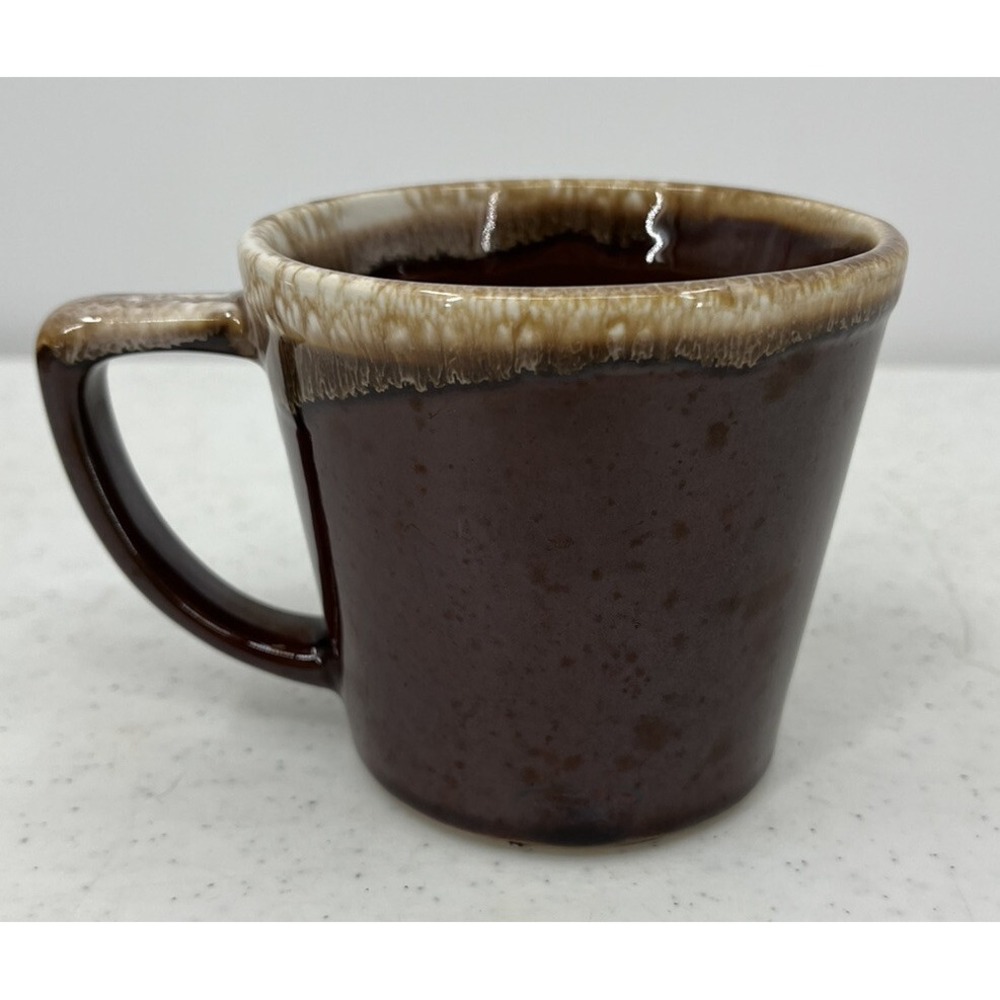 Vintage McCoy Pottery Brown Drip Glaze 10 oz. Mug Cup USA